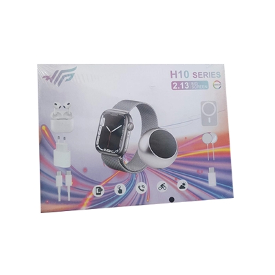 Picture of H10 Series Ultra Smartwatch Combo 10 in 1 Pack With 2.13 Inch AMOLED Display Wireless Earbuds Bluetooth Speaker And Multiple Straps - Multicolor