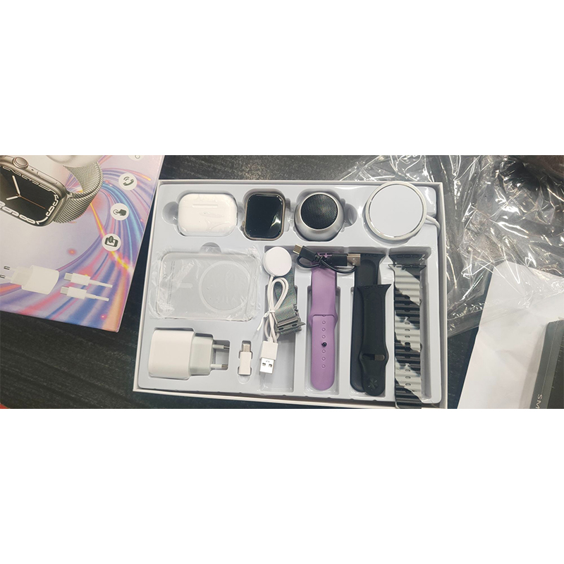 Picture of H10 Series Ultra Smartwatch Combo 10 in 1 Pack With 2.13 Inch AMOLED Display Wireless Earbuds Bluetooth Speaker And Multiple Straps - Multicolor