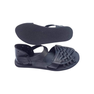 Picture of Leather Casual Sandal for Men-Black