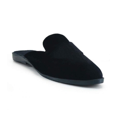 Picture of Eid collection Mokmol Loafer Half Shoes For Men-Black