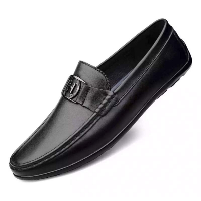 Picture of STYLISH Black Fashionable Trendy Loafers Men's Fashion Shoes Fashion Oxford Casual Solid Moccasin For Men-Black