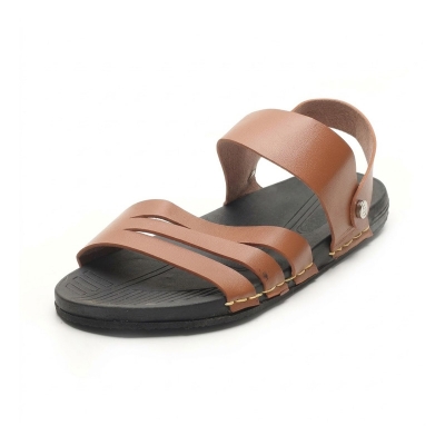 Picture of Men's Stylish Leather Fashionable Sandal-Brown(EU:39)
