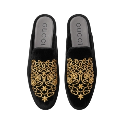 Picture of Stylish Fashionable Half Shoes For Men-Black