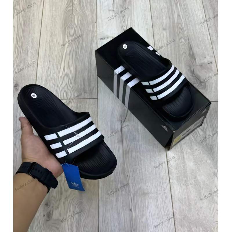 Picture of Stylish Rabber Sandal For Men-Black