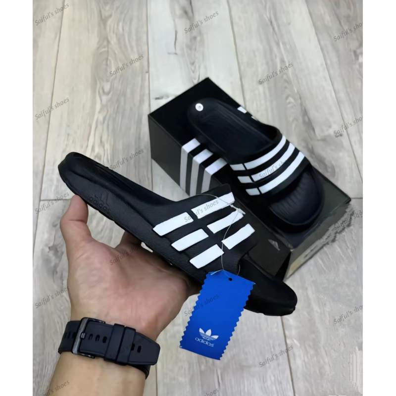 Picture of Stylish Rabber Sandal For Men-Black