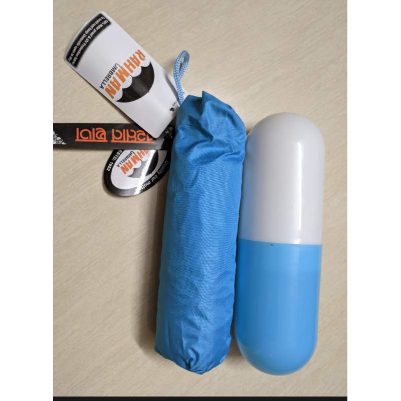 Picture of 7 inch Mini Folding Capsule Umbrella With Cute Capsule Case-Multicolor