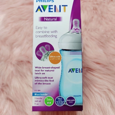 Picture of Philips Avent Natural Blue Feeding Bottle For Baby ( Indonesia ) - Blue