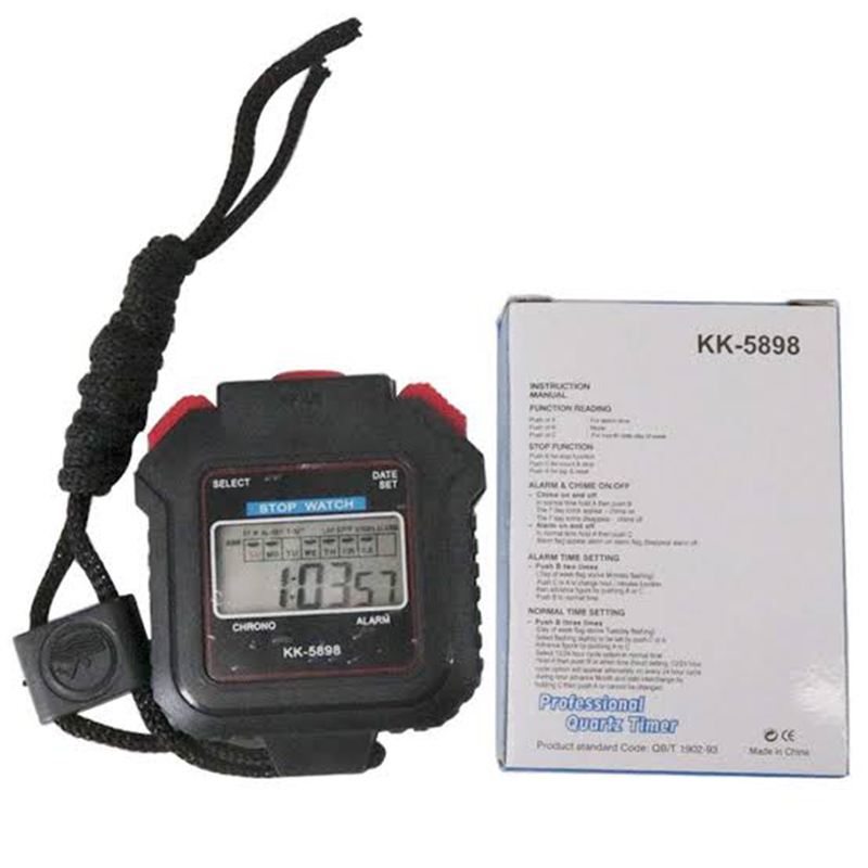 Picture of KK-5898 Digital Handheld Mini Pocket Stop Watch Stopwatch Timer Sport Alarm-Multicolor