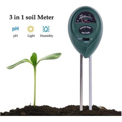 Picture of 3 in 1 Plant Flowers Soil pH Tester, Moisture, Light Meter-Multicolor