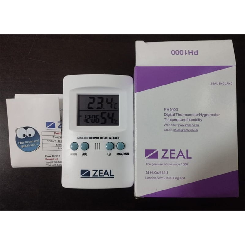 Picture of Zeal Temperature and Humidity Digital Hygrometer PH1000-Multicolor