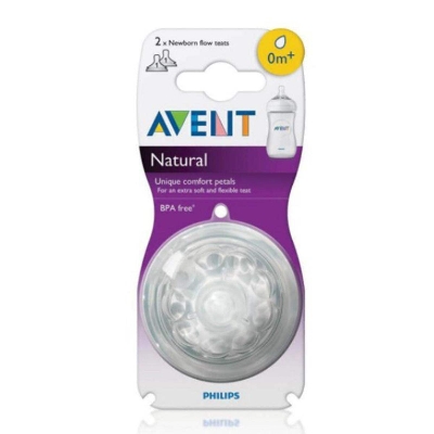 Picture of Philips Avent Natural Teats 0m+ Twin Pack