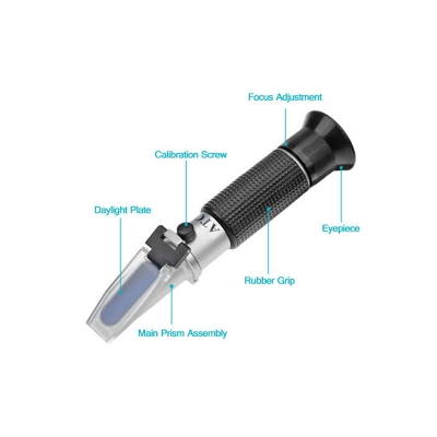 Picture of ATC 28-62% Brix Hand Held Refractometer for Sugar Content Measurement-Multicolor