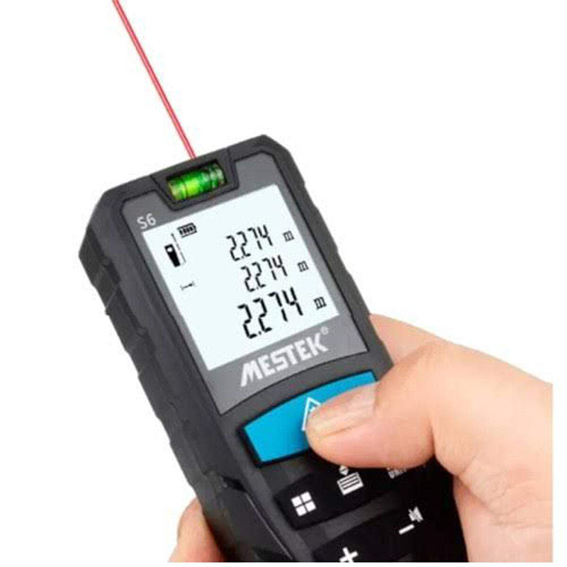 Picture of MESTEK S6 laser distance meter 100M rangefinder trenail laser tape range finder build measure device ruler test tool
​-Multicolor