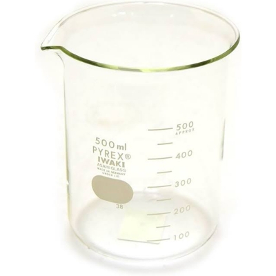 Picture of Pyrex/Duran Glass Beaker- 500ml-Multicolor