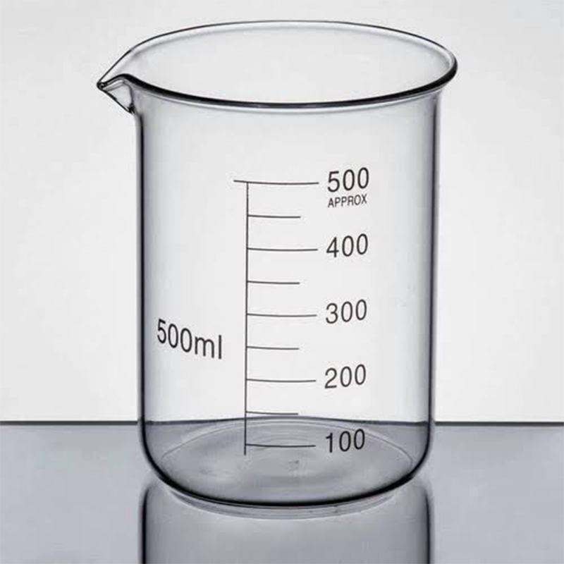 Picture of Pyrex/Duran Glass Beaker- 500ml-Multicolor