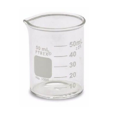Picture of Pyrex/Duran 50mL Glass Beaker-Multicolor