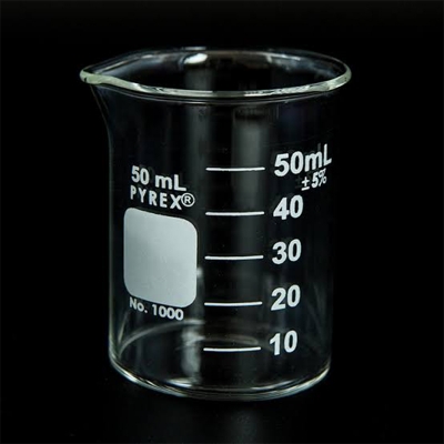 Picture of Pyrex/Duran 50mL Glass Beaker-Multicolor
