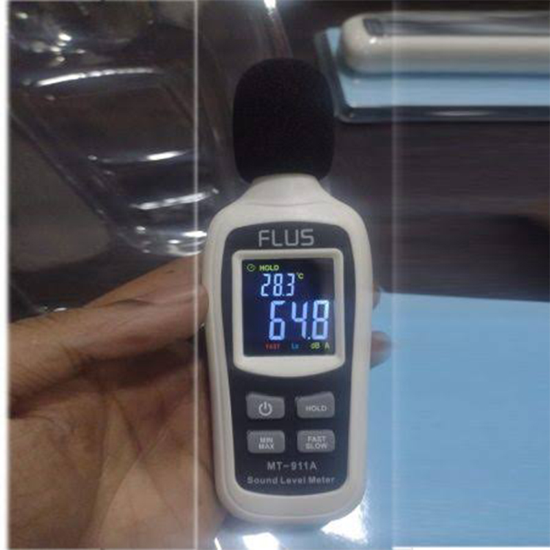 Picture of Flus Digital Mini Sound Level Meter MT-911A with Temperature-Multicolor