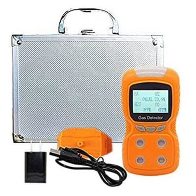 Picture of 4 in 1 Multi Gas Detector PLT840 Combustible Oxygen, Hydrogen Sulfide, Carbon Monoxide-Multicolor