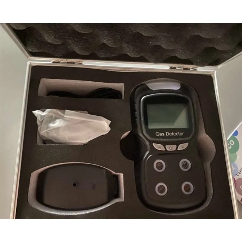 Picture of 4 in 1 Multi Gas Detector PLT840 Combustible Oxygen, Hydrogen Sulfide, Carbon Monoxide-Multicolor