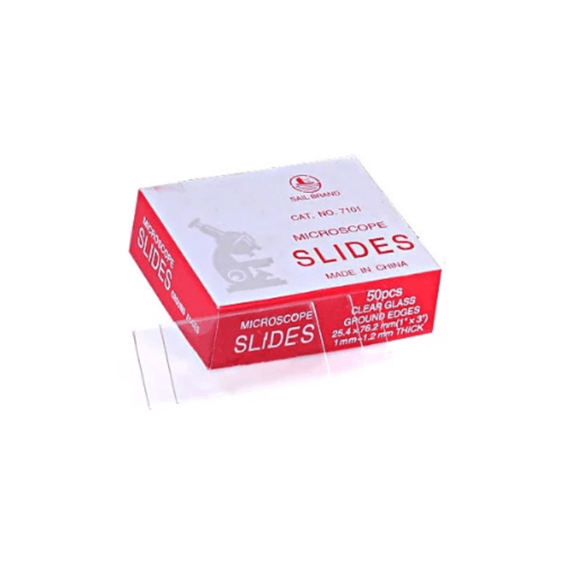 Picture of Microscope Glass Slide Plain Glass 76 mm 72 Pcs-Multicolor