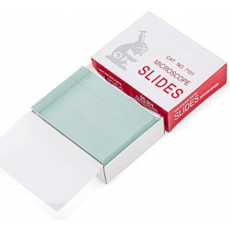 Picture of Microscope Glass Slide Plain Glass 76 mm 72 Pcs-Multicolor