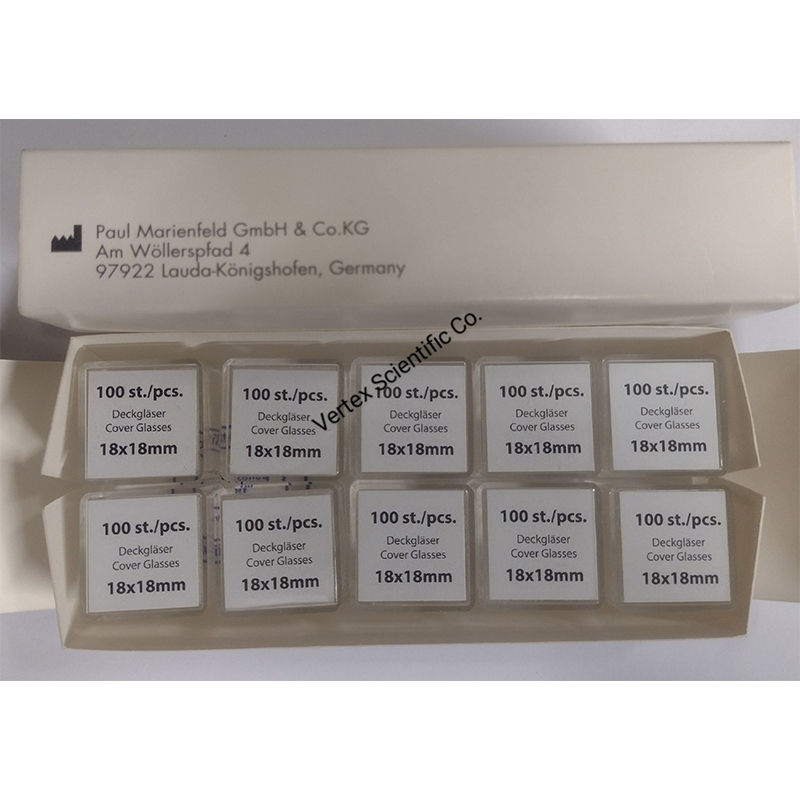 Picture of 18 mm Cover Glass Cover Slip 100 Pcs Microscope-Multicolor