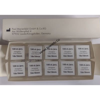 Picture of 18 mm Cover Glass Cover Slip 100 Pcs Microscope-Multicolor
