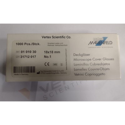 Picture of 18 mm Cover Glass Cover Slip 100 Pcs Microscope-Multicolor