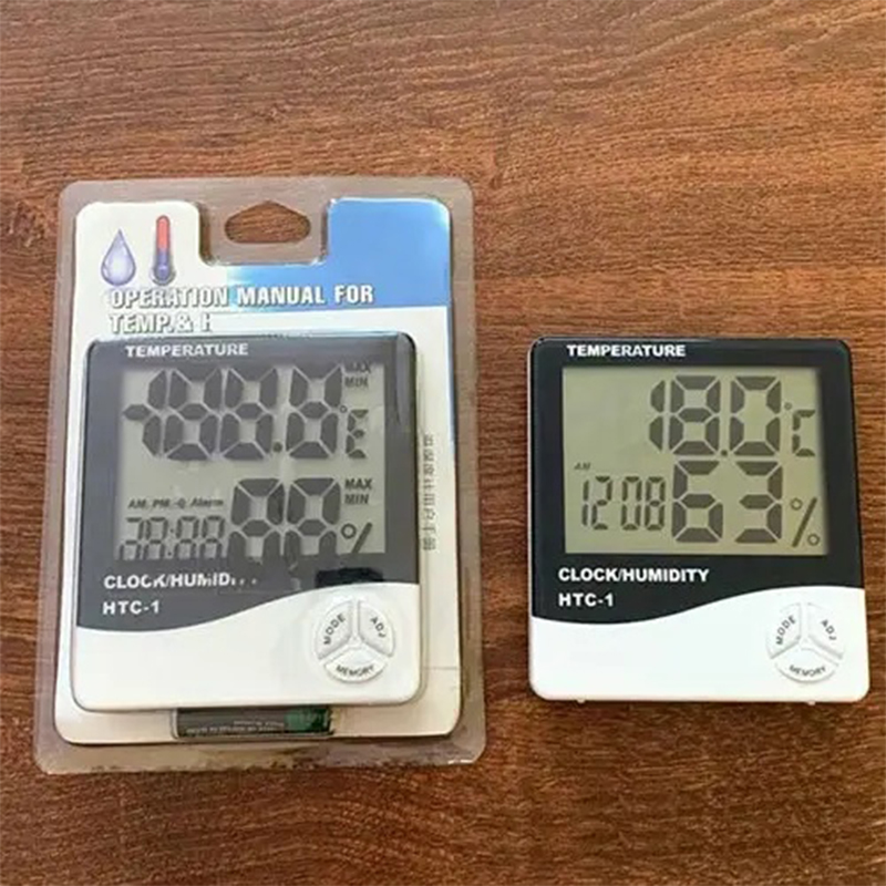 Picture of LCD Digital Temperature and Humidity Meter HTC-1-Multicolor