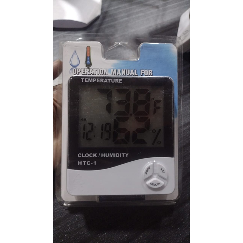 Picture of LCD Digital Temperature and Humidity Meter HTC-1-Multicolor