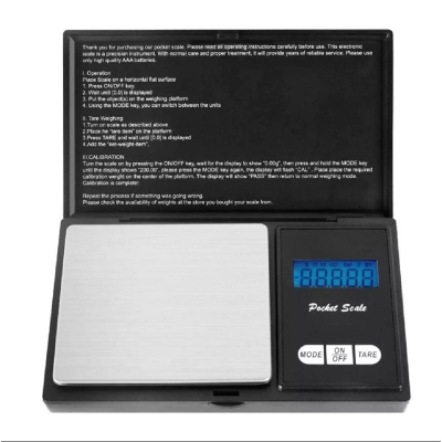 Picture of Professional Mini Digital Pocket Scale 0.01 gm to 500 gm-Multicolor