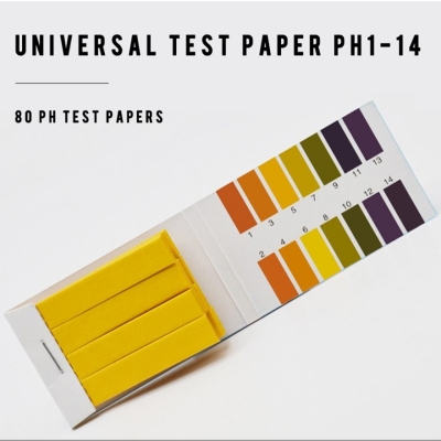 Picture of 80 Strips/pack 1-14 Ph Litmus Paper Ph Test Strips For Water, Cosmetics, Soil Acidity Test Strips-Multicolor