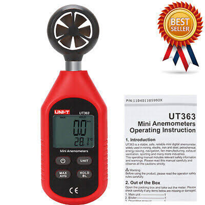 Picture of UNI-T Wind Speed Meter UT363 Anemometer-Multicolor