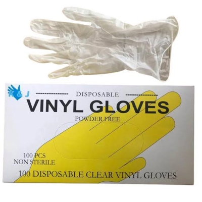 Picture of Vinyl Hand Gloves 100 Pcs/Box-Multicolor