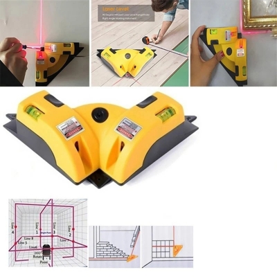 Picture of 90 Degree Laser Level Vertical Horizontal Square Level Laser Line Measuring Tool-Multicolor