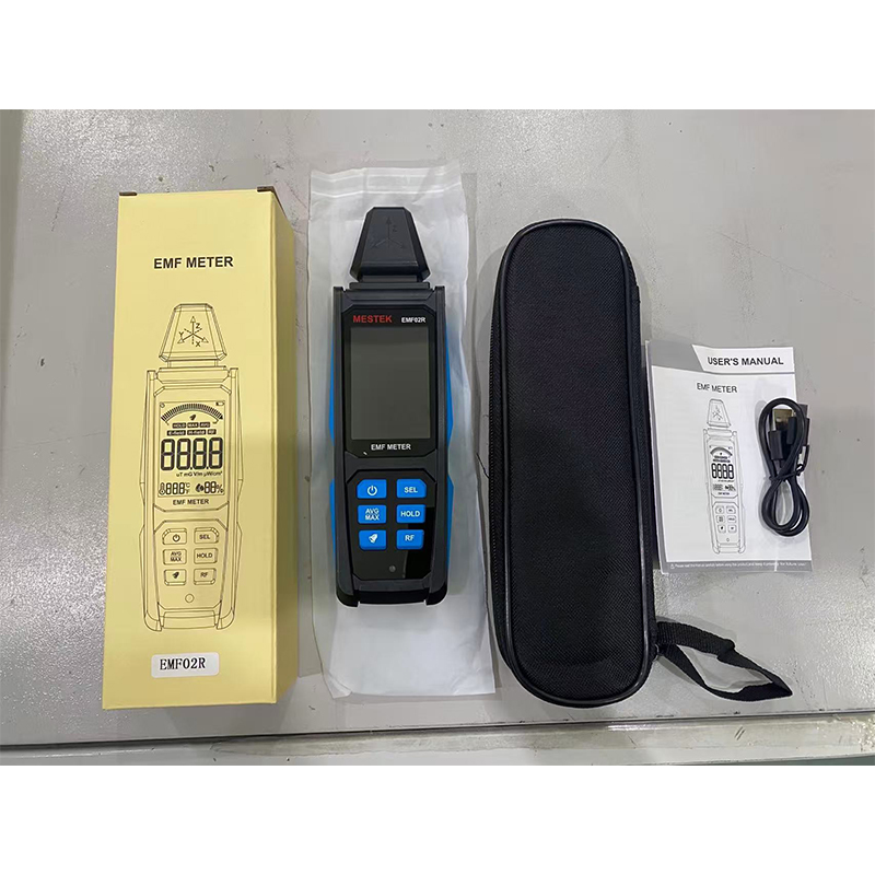 Picture of EMF Detector, MESTEK 4 in 1 EMF Meter Radiation Detector, Electric Field,Radio Frequency Field Temperature, Magnetic Field Strength Meter, Rechargeable EMF Reader Home EMF Detection and Ghost Hunting