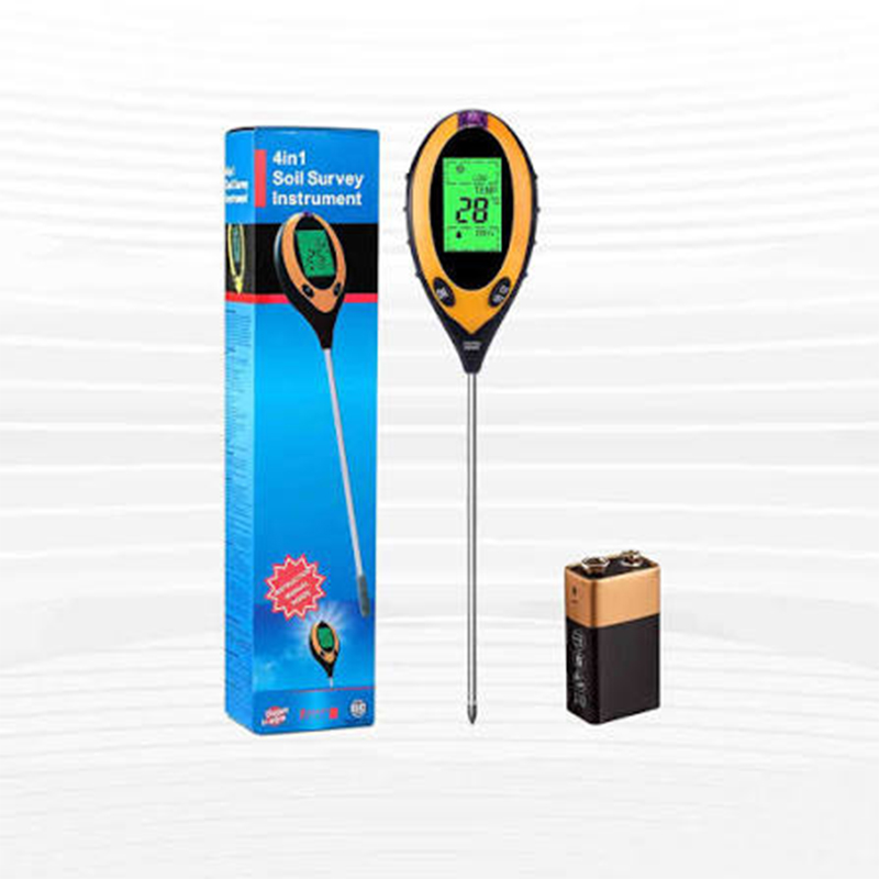 Picture of 4 in 1 Soil Survey Meter, Soil pH, Moisture, Sunlight, Temp. Meter-Multicolor