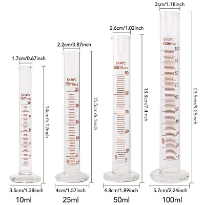 Picture of Pyrex Measuring Cylinder 250 mL-Multicolor
