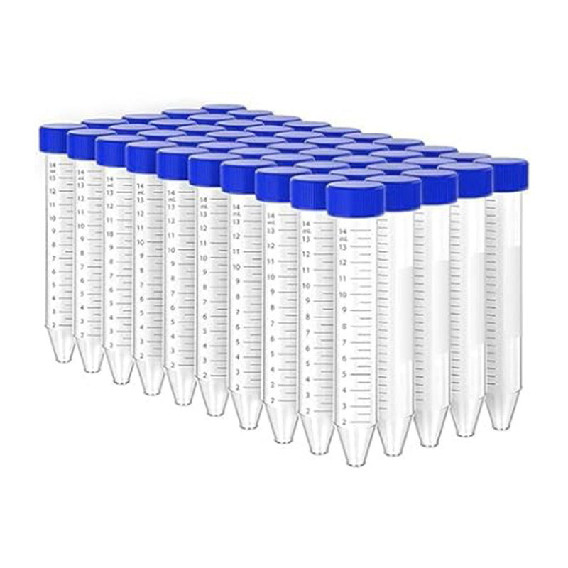 Picture of 15ml Centrifuge Tubes with Screw Cap Polypropylene Container-
100 Pcs-Multicolor