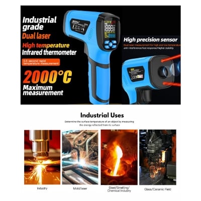 Picture of Mestek IR05B (-40°C to +2000°C) Industrial Infrared Thermometer-Multicolor
