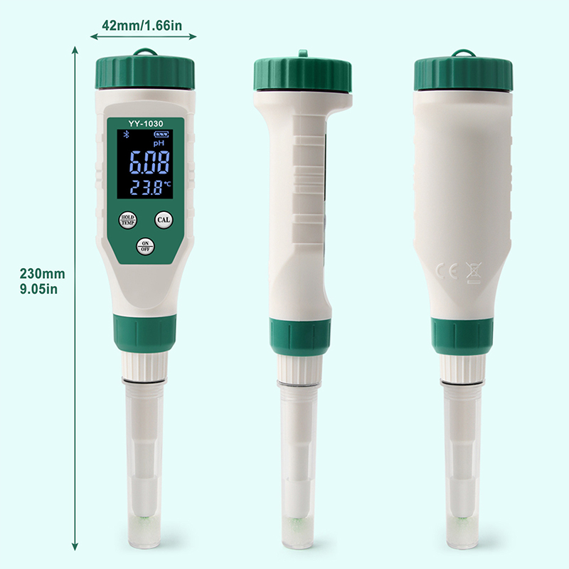 Picture of YY-1030 Smart Bluetooth PH Meter for Water, Soil, Cosmetic, Food, Cheese, Meat etc.-Multicolor