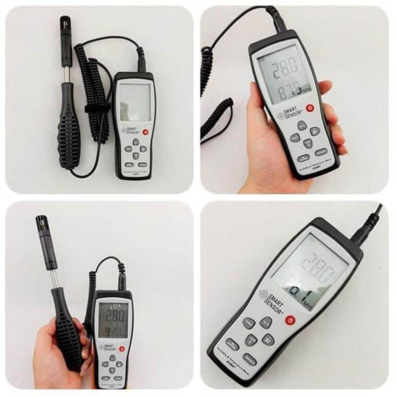 Picture of Smart Sensor Humidity and Temperature Meter AS847 Probe Type-Multicolor