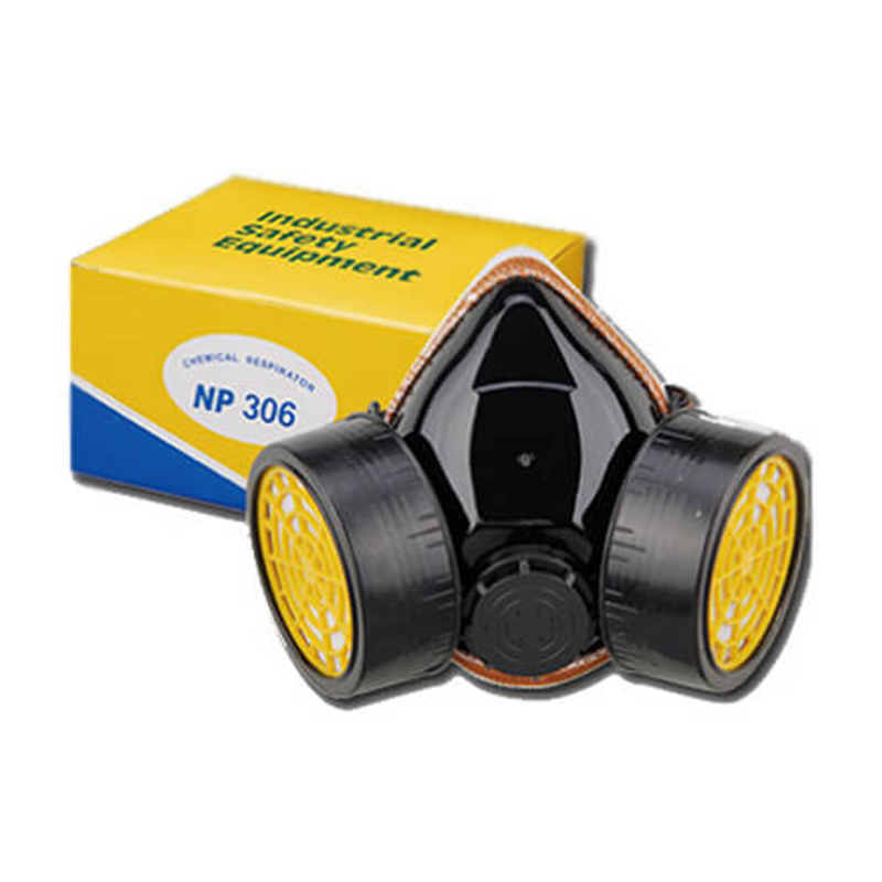 Picture of Chemical Mask NP-306 Double Cartridge Chemical Gas Mask-Multicolor