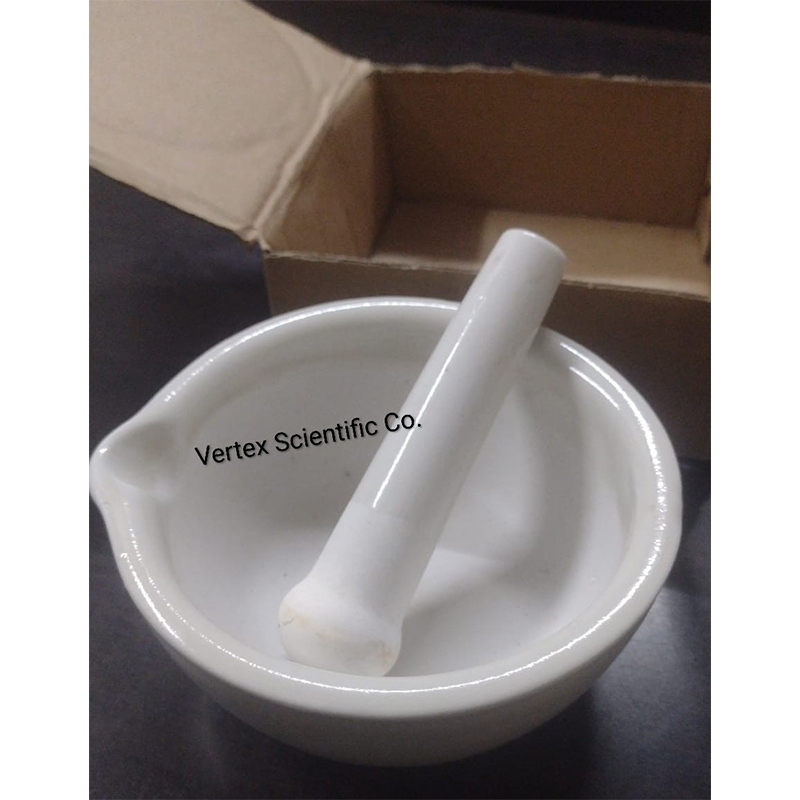 Picture of Porcelain Mortar and Pestle, 130 mm-Multicolor