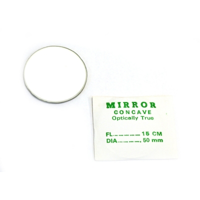 Picture of Concave Optical Mirror 50 mm for Optical Experiments-Multicolor