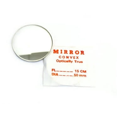 Picture of Convex Optical Mirror 50 mm for Optical Experiments-Multicolor