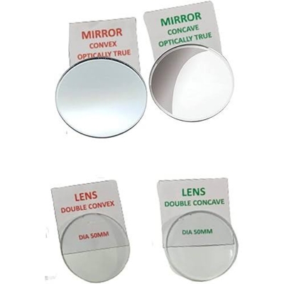 Picture of Convex Optical Mirror 50 mm for Optical Experiments-Multicolor