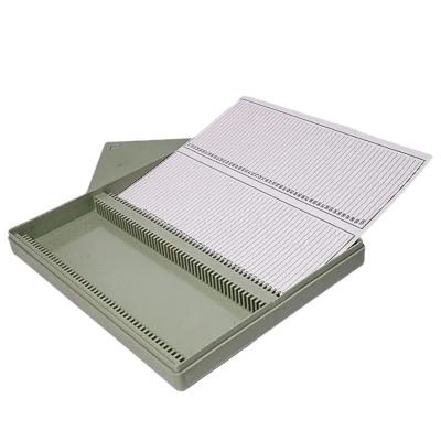 Picture of PolyLab Slide Box for 100 Slides-Multicolor