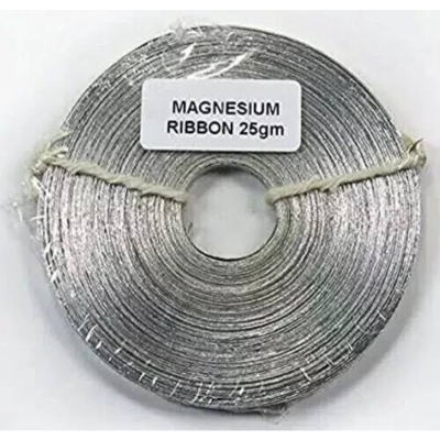 Picture of Magnesium Ribbon Roll 25 gm High Purity-Multicolor